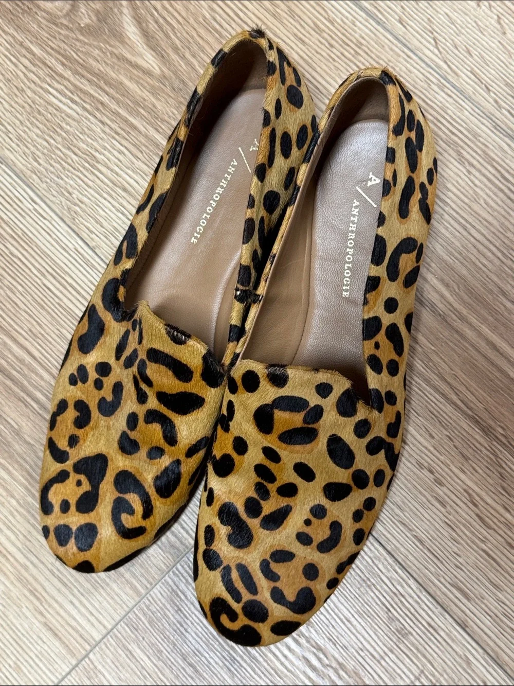 Anthropologie Arlo Easy Loafers in Leopard-Print